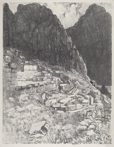 De Mægtiges Sæder, Delphi af Joseph Pennell