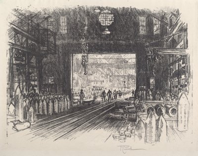 Shell Factory, No.II af Joseph Pennell