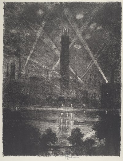 Skud, 1916. af Joseph Pennell
