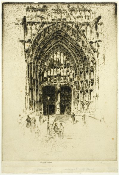 Syddøren, Beauvais af Joseph Pennell