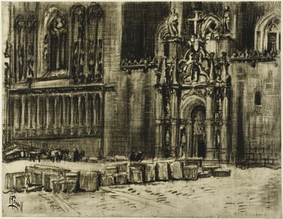 St. Juan de los Reyes, døren og kæderne af Joseph Pennell