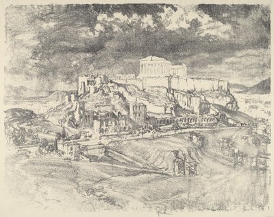 Storm bag Akropolis af Joseph Pennell
