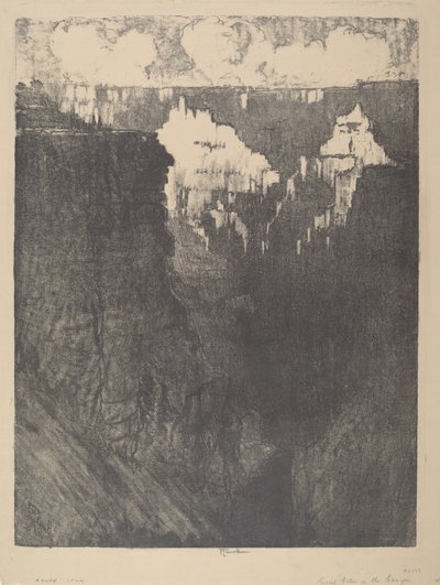 Solnedgangsbyer i Canyon af Joseph Pennell