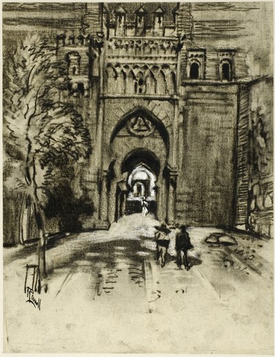 Fantastisk Sun Gate af Joseph Pennell