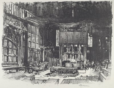 Akolyterne forbereder krigsgudens alter af Joseph Pennell