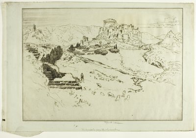 Akropolis fra Observatoriet af Joseph Pennell