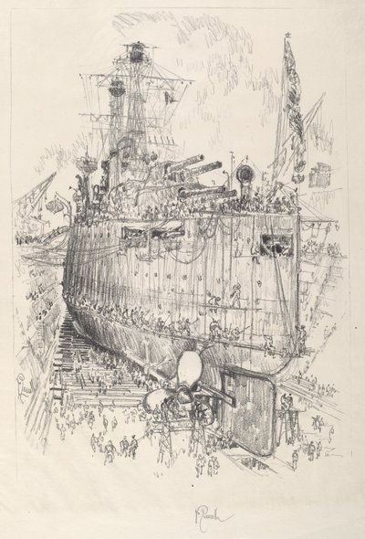 Myrerne, 1917. af Joseph Pennell