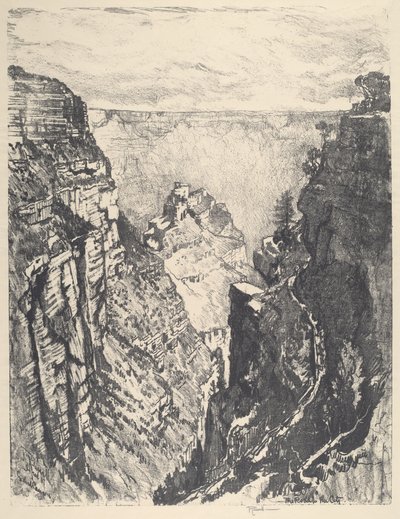 The Bright Angel Trail af Joseph Pennell