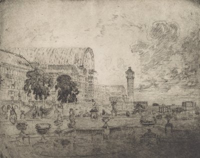 Krystalpaladset, 1905. af Joseph Pennell