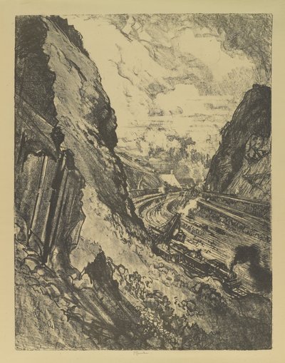Snittet mod Culebra af Joseph Pennell