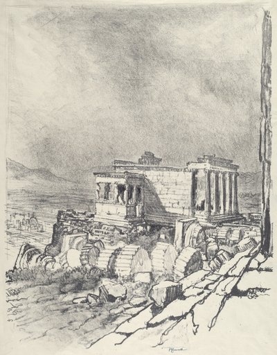Erechtheum, 1913. af Joseph Pennell