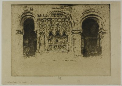 Grundlæggerens grav, Sankt Bartholomæus den Stores kirke af Joseph Pennell