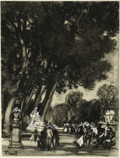 Øens have, Aranjuez af Joseph Pennell