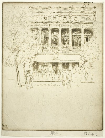 Garrick Teatret af Joseph Pennell