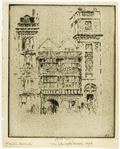 Templets port af Joseph Pennell