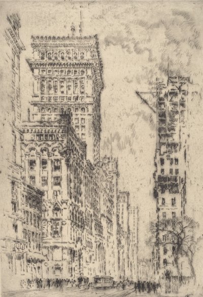 Den Gyldne Gesims, I, 1904. af Joseph Pennell