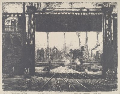 Jernporten, Charleroi af Joseph Pennell
