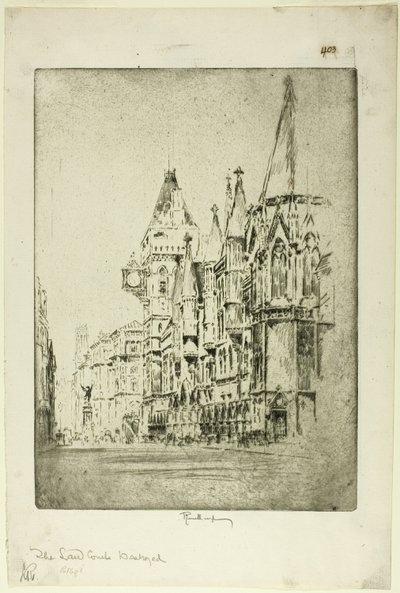 Lovdomstolene af Joseph Pennell