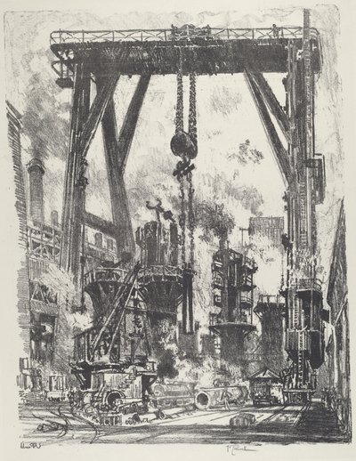 Den gamle kanonstilling af Joseph Pennell