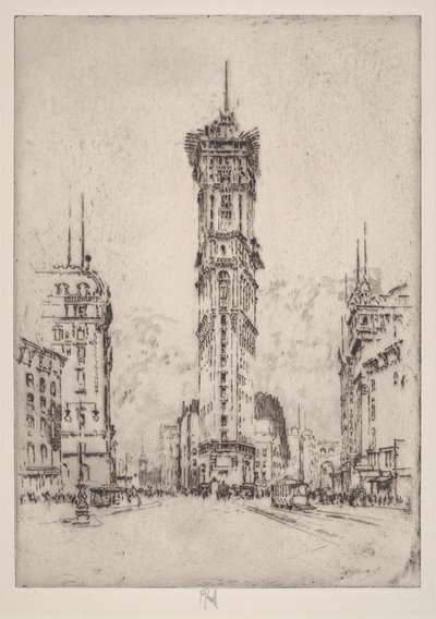 Times-bygningen af Joseph Pennell