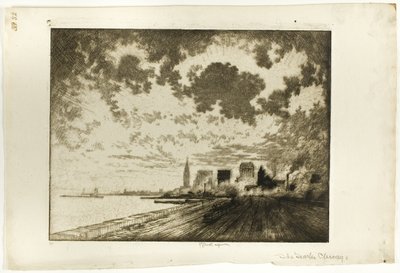 The Tracks, Chicago af Joseph Pennell