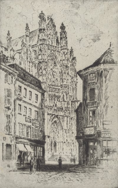 Tværskibet, Beauvais, 1907. af Joseph Pennell