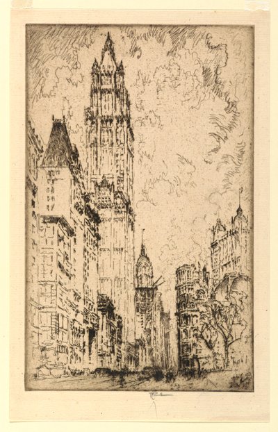Woolworth-bygningen af Joseph Pennell