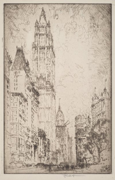 Woolworth-bygningen af Joseph Pennell