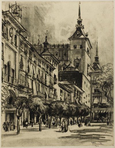 Zocodover, Toledo af Joseph Pennell