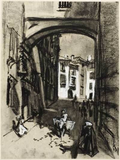 Toledo, Street of the Arch af Joseph Pennell