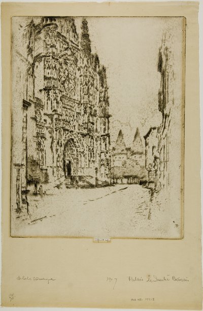 Tårne i biskoppens palads, Beauvais af Joseph Pennell