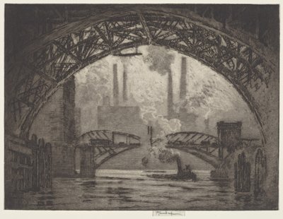 Under broerne, Chicago af Joseph Pennell
