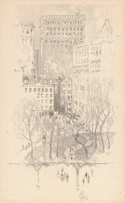 Union Square, 1904. af Joseph Pennell