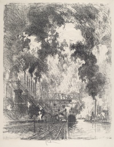 Losning af malm af Joseph Pennell