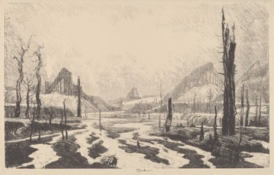 Ødelæggelsens dal, 1910. af Joseph Pennell