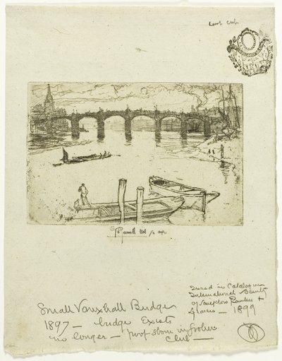 Vauxhall Bridge af Joseph Pennell