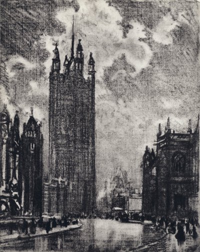 Victoria Tower af Joseph Pennell