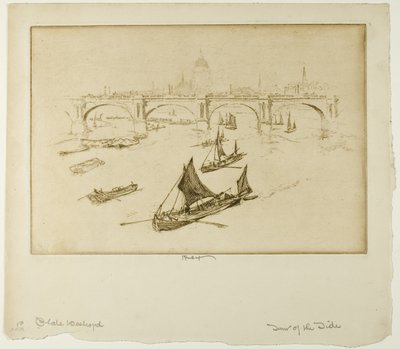 Waterloo Bridge af Joseph Pennell