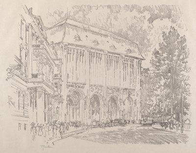 Wertheim, Leipziger Platz, Berlin, 1921. af Joseph Pennell