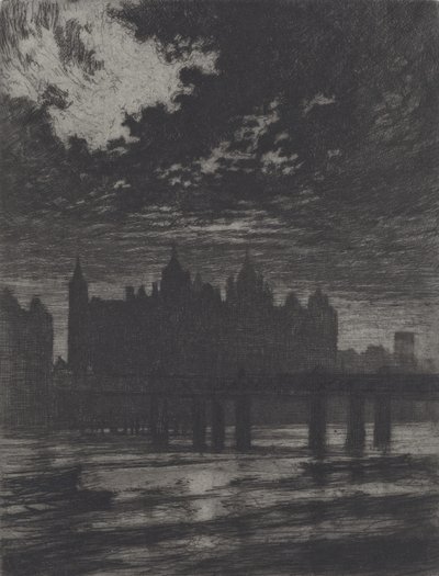 Whitehall Court, 1903. af Joseph Pennell