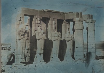 Ramesseum, Theben, 1844. af Joseph Philibert Girault De Prangey