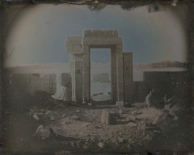 Horus-templet, Edfu, 1842-44. af Joseph Philibert Girault De Prangey