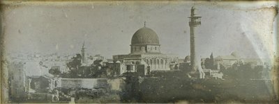 Jerusalem: Esplanaden ved Salomons Tempel, Klippemoskeen af Joseph Philibert Girault De Prangey