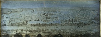 Jerusalem: panoramaudsigt fra Oliebjerget af Joseph Philibert Girault De Prangey