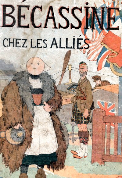 Forsiden af bogen "Becassine chez les allies" af Joseph Porphyre Pinchon