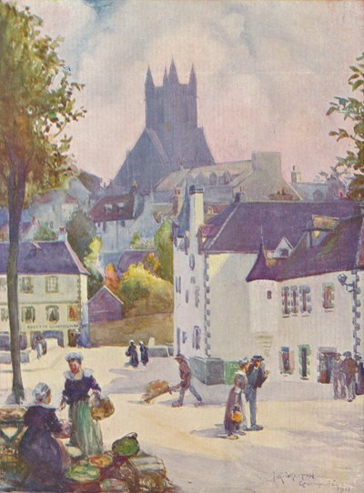 Forår i Bretagne Quimperlé, 1911, 1913 af Joseph Ratcliffe Skelton