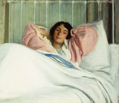 Portræt af kunstnerens kone Edith, af Joseph Rodefer De Camp