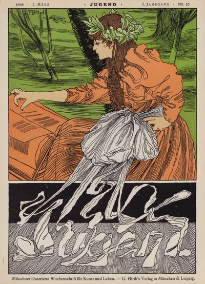 Cover illustration for Jugend magazine, 1896dani af Joseph Rudolf Witzel