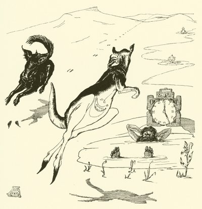Old Man Kangaroo (gravering) af Joseph Rudyard (after) Kipling