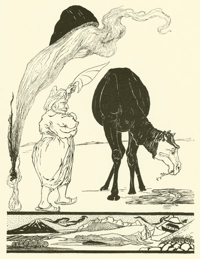 Djinnen med ansvar for alle ørkener (gravering) af Joseph Rudyard (after) Kipling